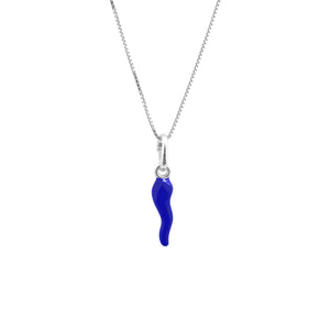 Collana Corno Blu Portafortuna - My Mo Gioielli