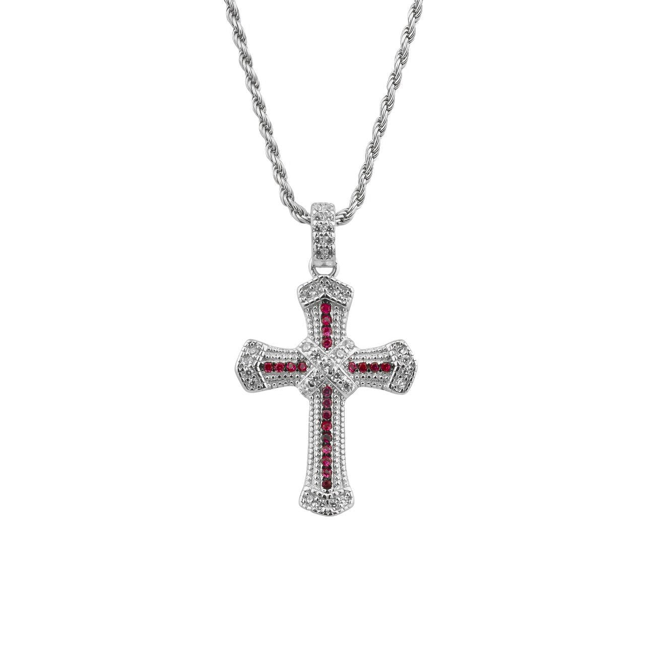 JO WISDOM Collana di Grande Croce Crocifisso Celtico Argento 925 JO WISDOM Collana di Grande Croce Crocifisso Celtico Argento 925