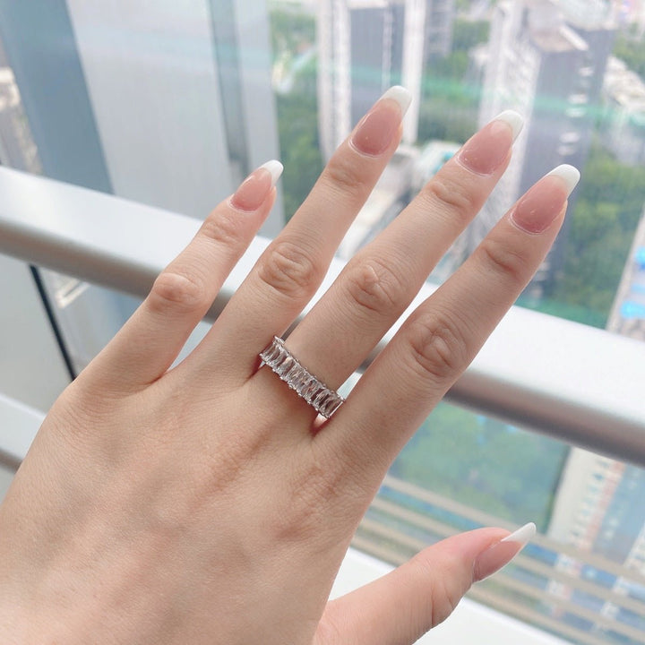 Anello Veretta con Baguette Emerald Cut - My Mo Gioielli