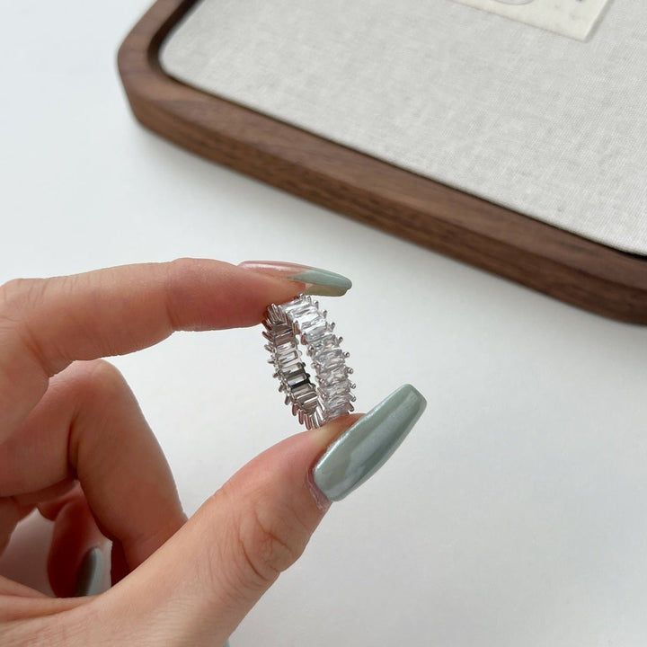 Anello Veretta con Baguette Emerald Cut - My Mo Gioielli