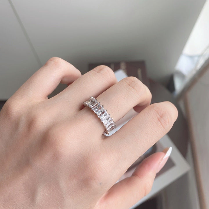 Anello Veretta con Baguette Emerald Cut - My Mo Gioielli