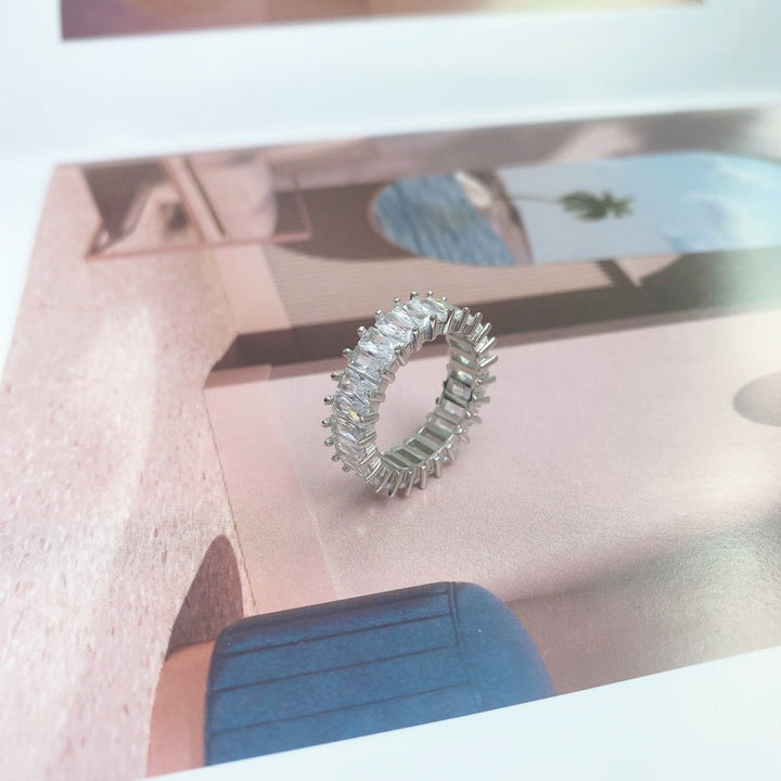 Anello Veretta con Baguette Emerald Cut - My Mo Gioielli