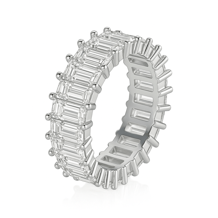Anello Veretta con Baguette Emerald Cut - My Mo Gioielli