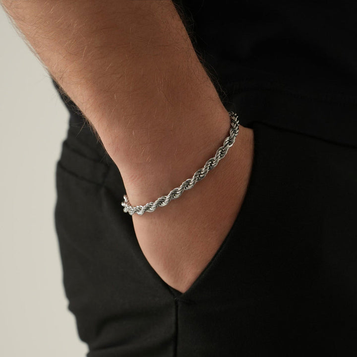 Bracciale Fune Corda Big in Argento 925 - My Mo Gioielli