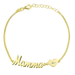 Bracciale Mamma con Cuore Personalizzato - My Mo Gioielli