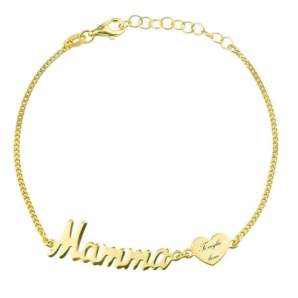 Bracciale Mamma con Cuore Ti Voglio Bene - My Mo Gioielli