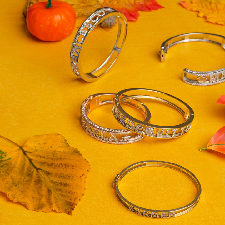 Bracciale Nome Manetta Base Zirconata - My Mo Gioielli