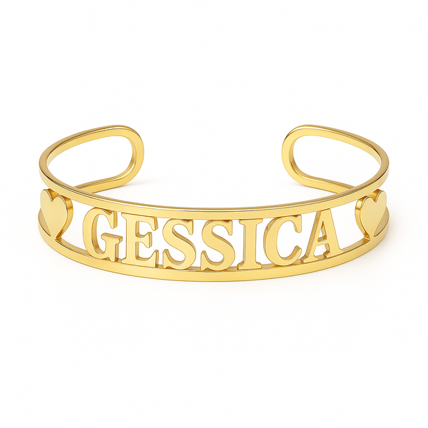 Bracciale Nome Rigido Open - My Mo Gioielli