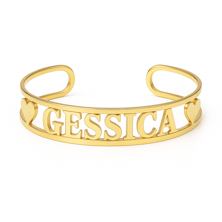Bracciale Nome Rigido Open - My Mo Gioielli