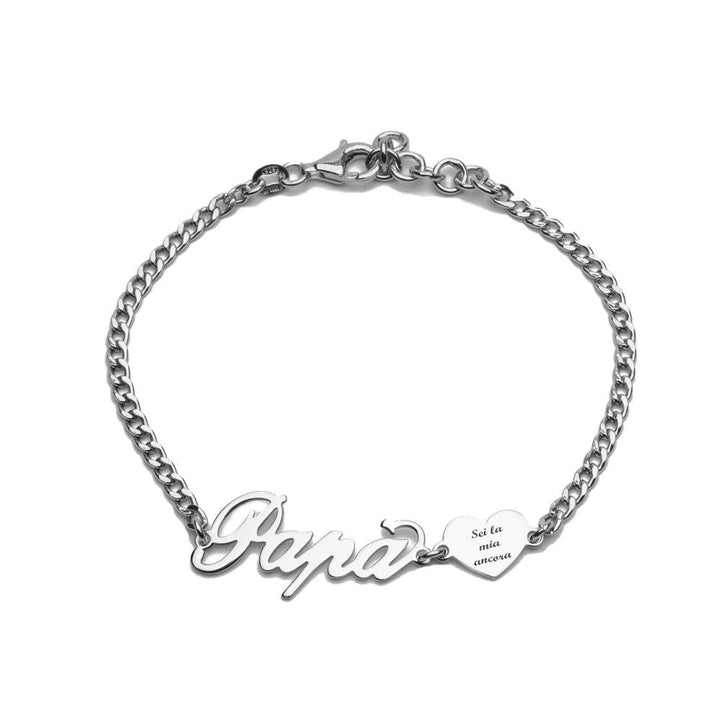 Bracciale Papà Sei La Mia Ancora - My Mo Gioielli