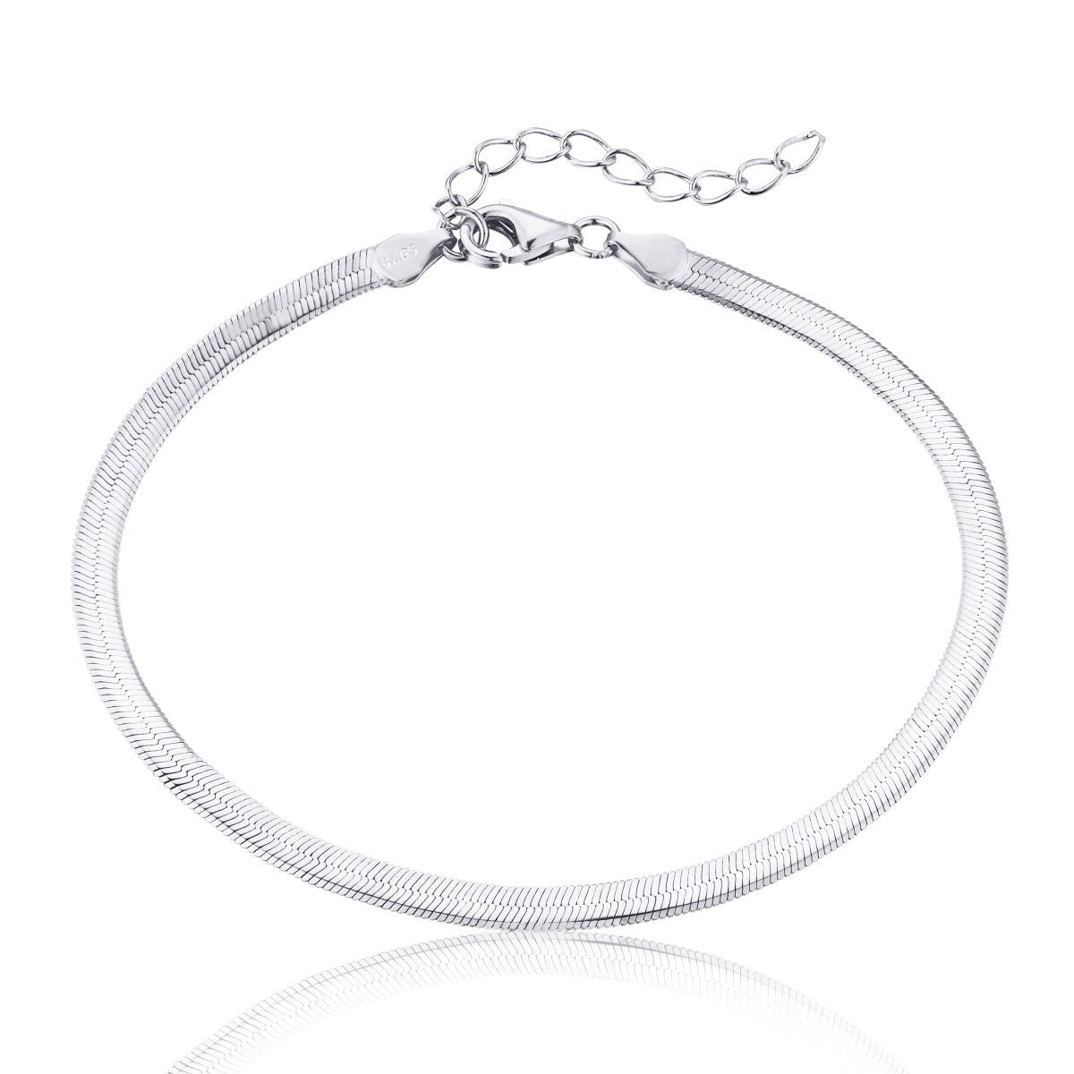 BRACCIALE PIATTO bagno argento indiano SNAKE INDIAN BRACCIALE PIATTO bagno argento indiano SNAKE INDIAN