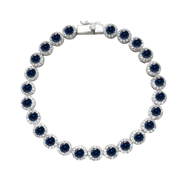 Bracciale Tennis Fiore Blu - My Mo Gioielli