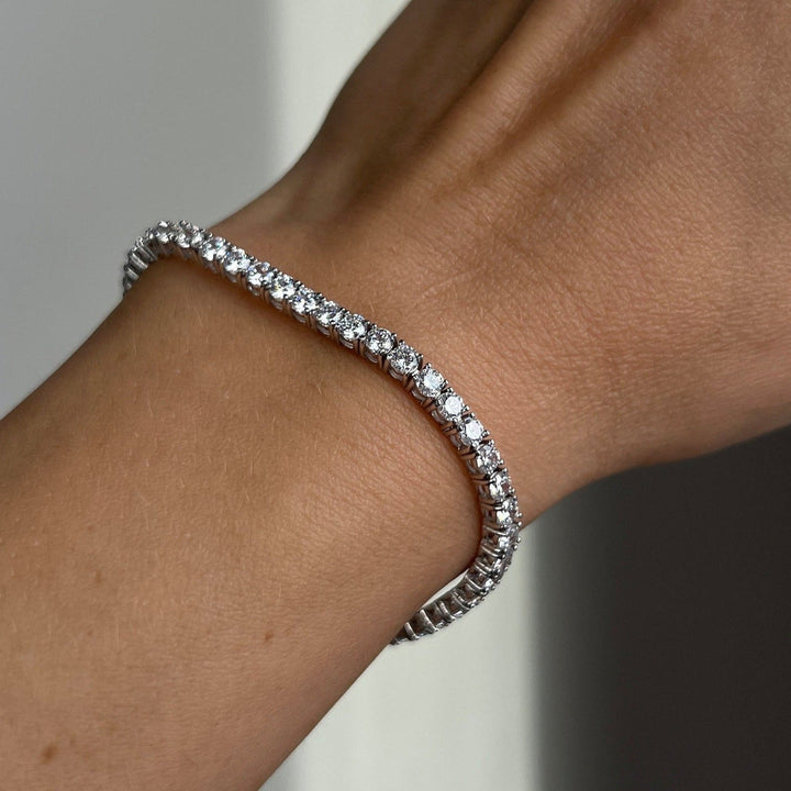 Bracciale Tennis Zirconi Bianchi 3 mm - My Mo Gioielli