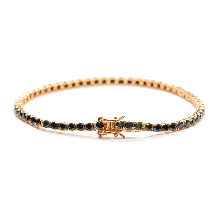 Bracciale Tennis zirconi Neri 3 mm - My Mo Gioielli