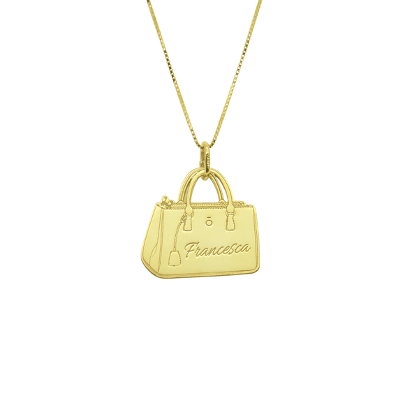 Collana Borsa Shopper con Nome - My Mo Gioielli