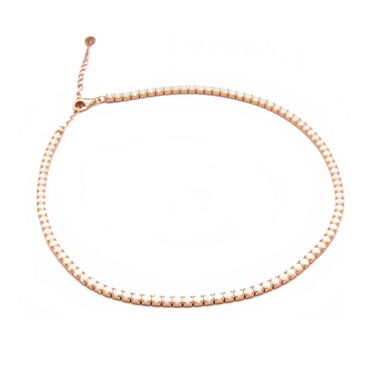 Collana Choker Tennis Bianco 2,5 mm - My Mo Gioielli
