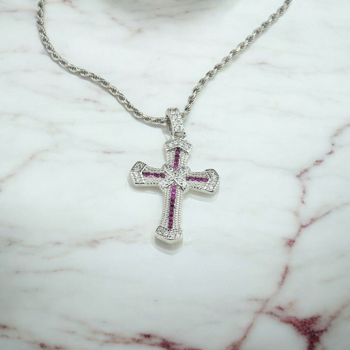 Collana Con Ciondolo A Croce In Stile Punk Gotico Adatta Per - Foto 11