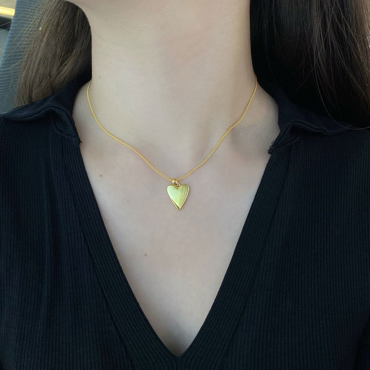 Collana Cuore Piatto - My Mo Gioielli