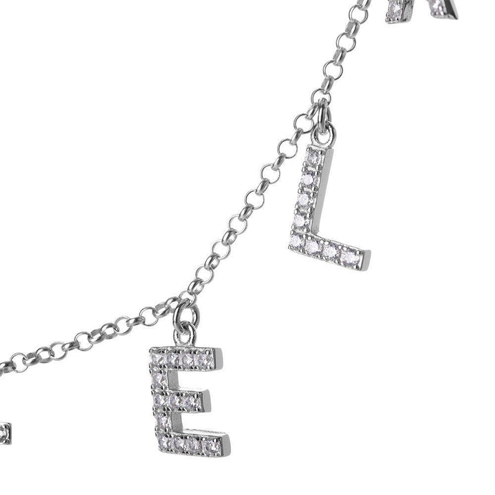 Collana Con Lettera R Iniziale In Argento 925 - Foto 9