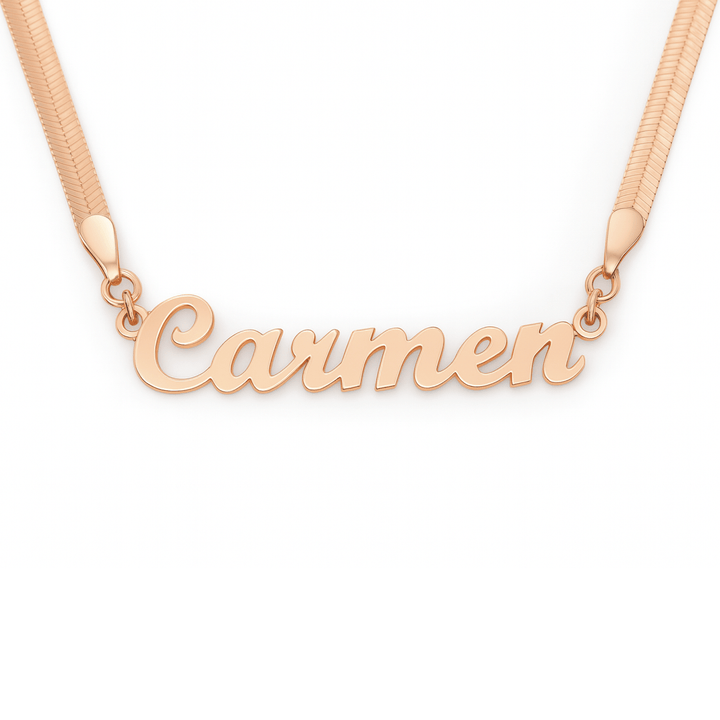 Collana Nome con piattina Snake - My Mo Gioielli