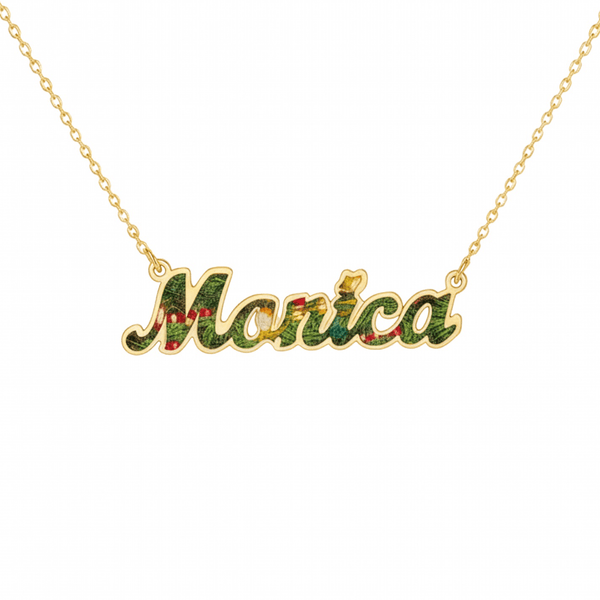 Collana Nome Tema Natalizio - My Mo Gioielli