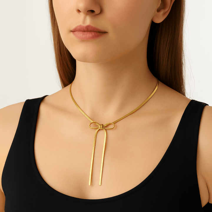 Collana Piattina Snake Fiocco - My Mo Gioielli