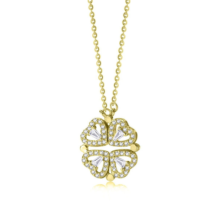 jagosen Collana Donna Collana Quadrifoglio Fortunato Regalo Di Compleanno Magnetico Cuore jagosen Collana Donna Collana Quadrifoglio Fortunato Regalo Di Compleanno Magnetico Cuore