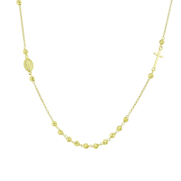 Collana Rosario Girocollo con Sfera Slash 4 mm - My Mo Gioielli